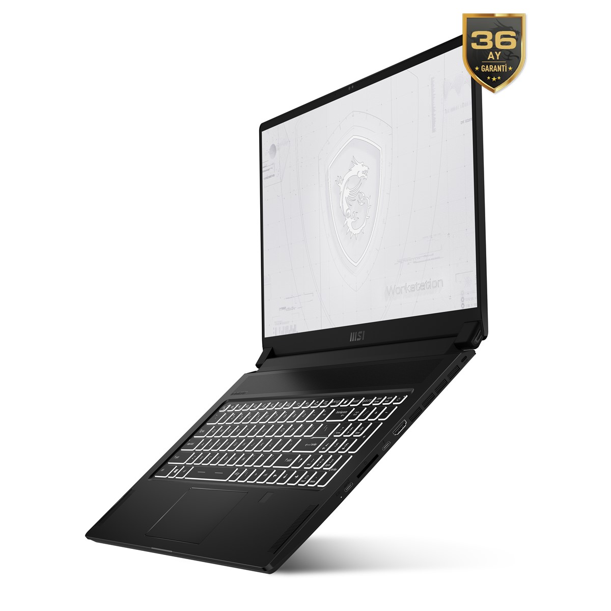 MSI WS WS76 11UM-615TR i9-11900H 32GB DDR4 RTXA5000 GDDR6 16GB 1TB SSD 17.3 FHD 144Hz W10P