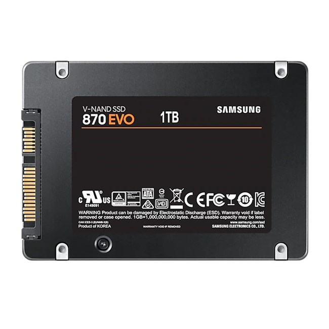 Samsung 870 Evo 1TB 2.5" SATA SSD (560-530MB/s)