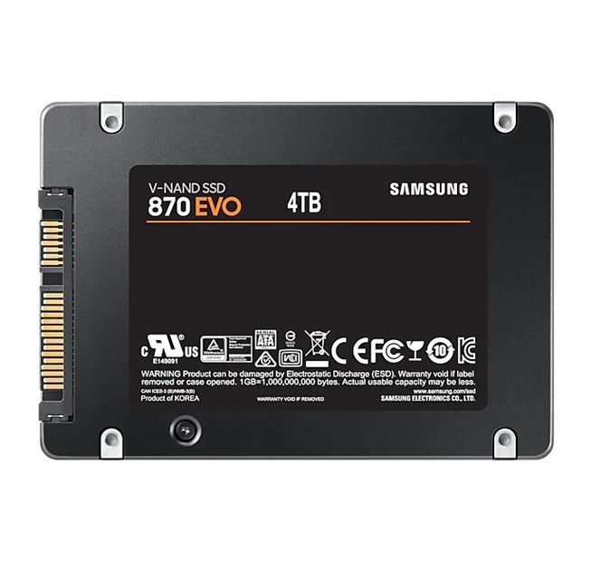 Samsung 870 Evo 4TB 2.5" SATA SSD (560-530MB/s)