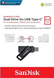 SANDISK Mobil Yedekleme 64GB Ultra Dual Drive Go USB Type-C