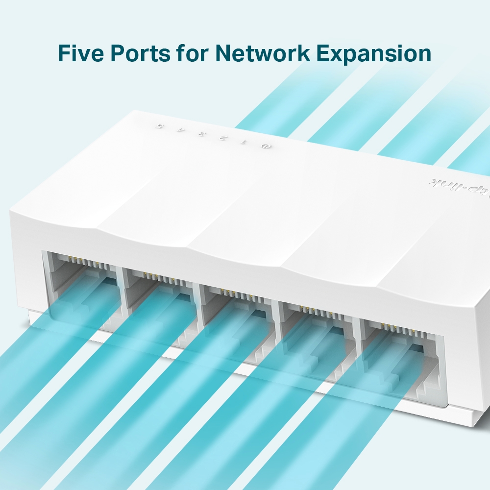 TP-LINK LS1005 5 PORT LITEWAVE MASAÜSTÜ SWITCH (PLASTİK KASA)