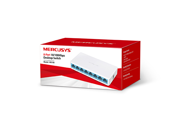 TP-LINK MERCUSYS MS108 8 PORT 10/100 MASAÜSTÜ SWITCH (YÖNETİLEMEZ)