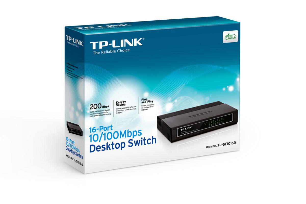 TP-LINK TL-SF1016D 16 PORT 10/100 MASAÜSTÜ SWITCH