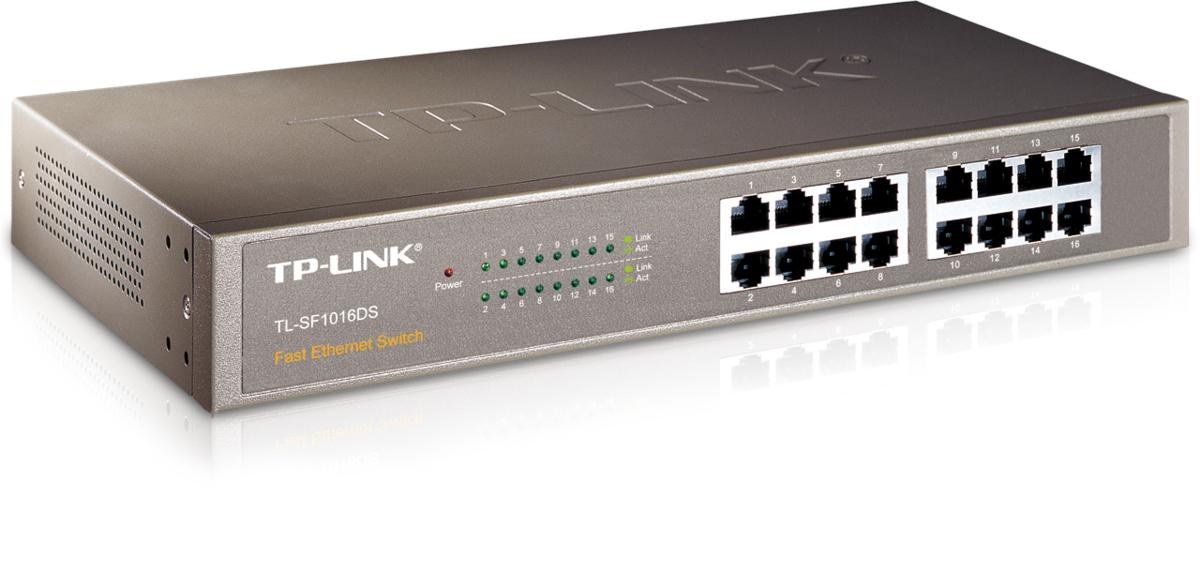 TP-LINK TL-SF1016DS 16 PORT 10/100 ÇELİK KASA SWITCH