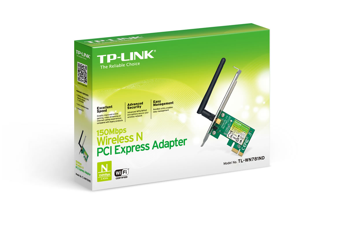 TP-LINK TL-WN781ND 150Mbps KABLOSUZ PCI EXP ADAPTÖR