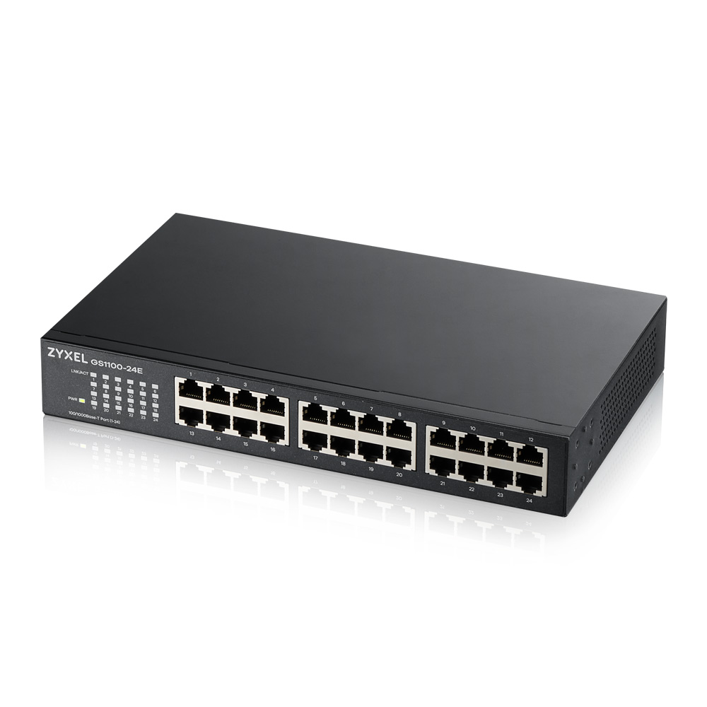 ZYXEL GS1100-24 24 PORT 10/100/1000 Mbps 2 PORT SFP GIGABIT YÖNETİLEMEZ SWITCH V3