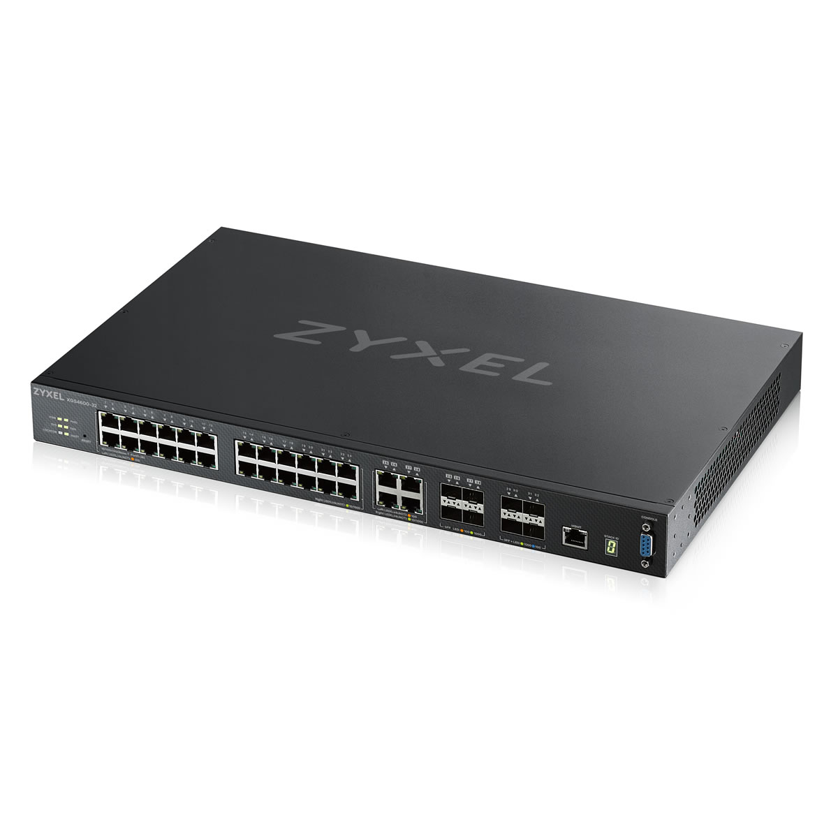 ZYXEL XGS4600-32 28- PORT GBE L3 MANAGED SWITCH WITH 4 SFP + UPLINK